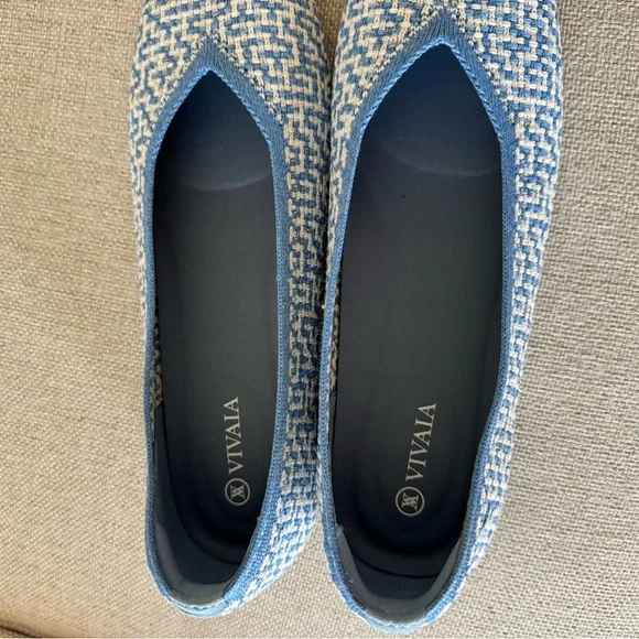 Vivaia Square toe flats Margot Sz.39.5 8.5/9 - Picture 7 of 9